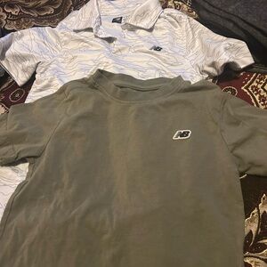 New Balance Olive and White Shirts